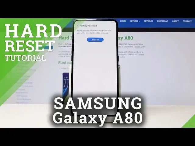 Video thumbnail for Factory Reset SAMSUNG Galaxy A80 - Hard Reset / Erase Data