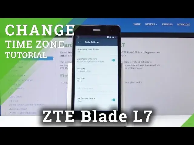 'Video thumbnail for How to Change Time Settings in ZTE Blade L7 – Set Up Date / Clock Format'