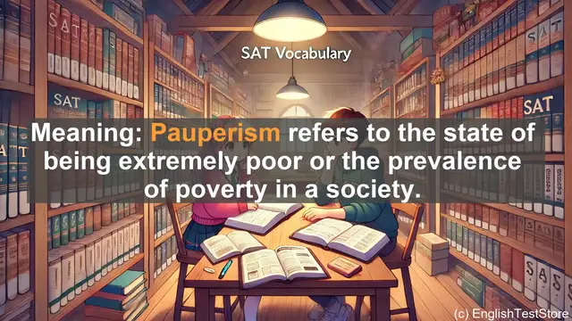 Video thumbnail for 5000 Must Know SAT Vocabulary - Pauperism: Understanding Extreme Poverty in Society