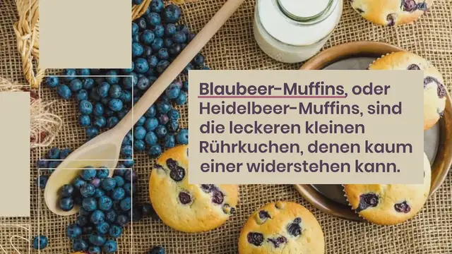 Video thumbnail for Unwiderstehlich saftige Blaubeermuffins