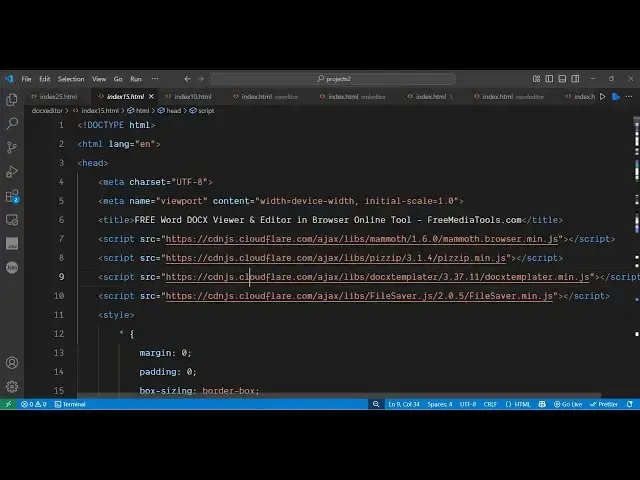 Video thumbnail for Build a Microsoft Word DOCX Viewer & Editor Clone in Browser Using HTML & JavaScript