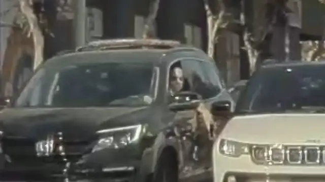 'Video thumbnail for WeHo Road Rage: Driver leans out his window and smashes moving car with bat'