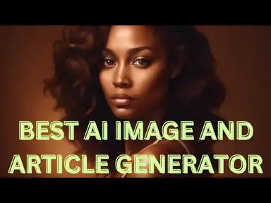'Video thumbnail for The best AI image and article generator'