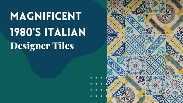 Video thumbnail for 15 Magnificent 1980's Italian Designer Tiles