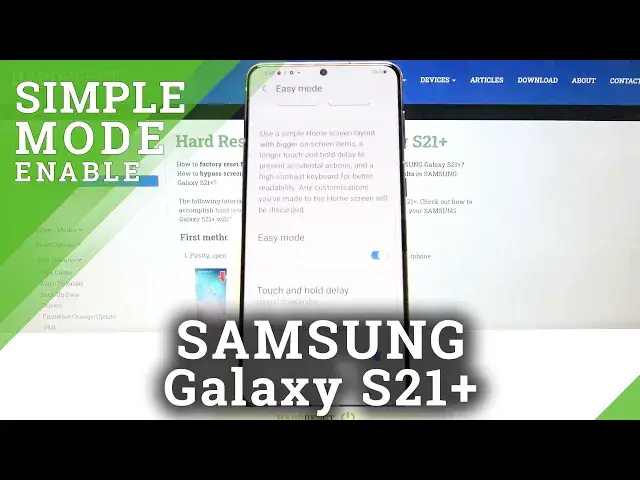 Video thumbnail for Samsung Galaxy S21+ Enable Easy Mode