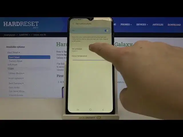 'Video thumbnail for How to Use Eye Comfort Mode in Samsung Galaxy A32 5G - Eye Protection Method'