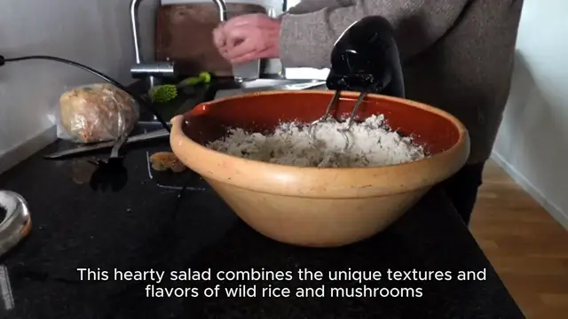 'Video thumbnail for Wild Rice and Mushroom Salad'