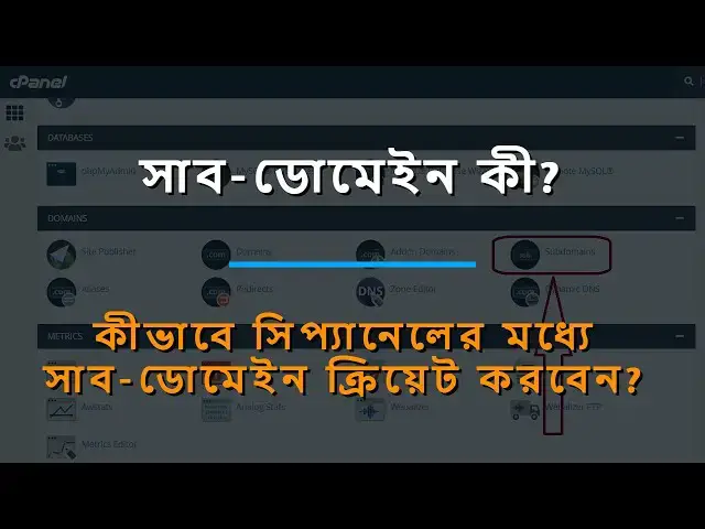 Video thumbnail for What Is SubDomain | How To Create A SubDomain In cPanel