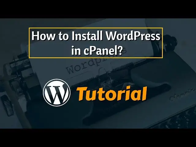 Video thumbnail for How to Install WordPress in cPanel