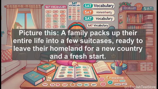 Video thumbnail for 5000 Must Know SAT Vocabulary - SAT Vocabulary: Understanding 'Emigrate'