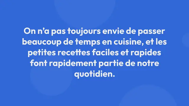 Video thumbnail for 5 recettes végétariennes faciles et rapides