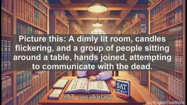 Video thumbnail for 5000 Must Know SAT Vocabulary - SAT Vocabulary: What is a Seance?