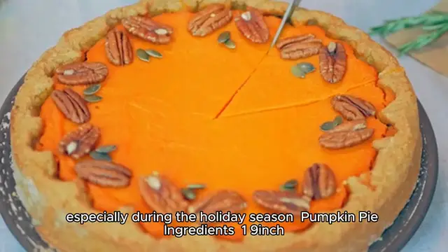 'Video thumbnail for Pumpkin Pie Recipe'