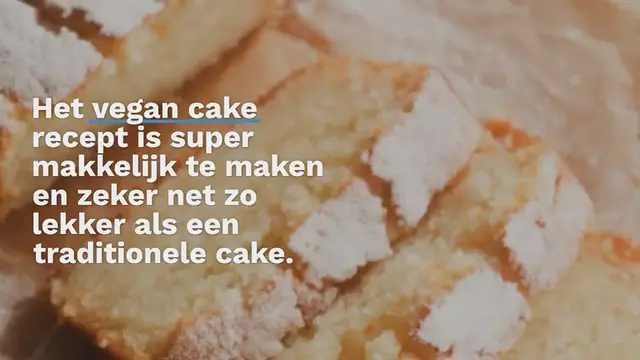 Video thumbnail for Vegan cake