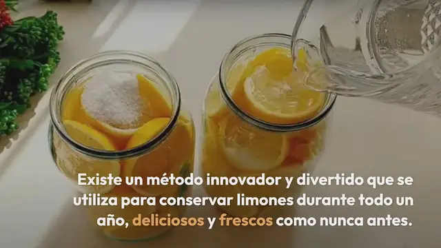 Video thumbnail for Así es como se conservan los limones durante todo un año: aún más frescos y deliciosos