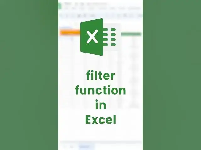 Video thumbnail for How to apply FILTER function in Excel? | Sort data easily with Filter Function #shorts #excel