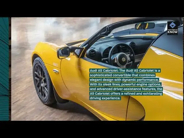 Video thumbnail for Top 10 Convertible Cars for Open Air Driving Pleasure
