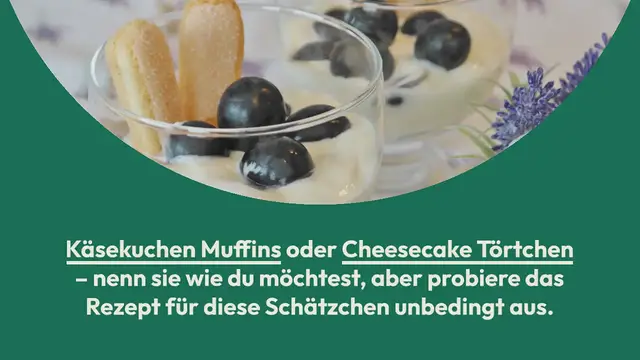 Video thumbnail for Käsekuchen Muffins mit Quark: