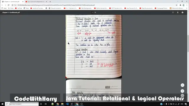 Video thumbnail for Java Tutorial_ Relational and Logical Operators in Java