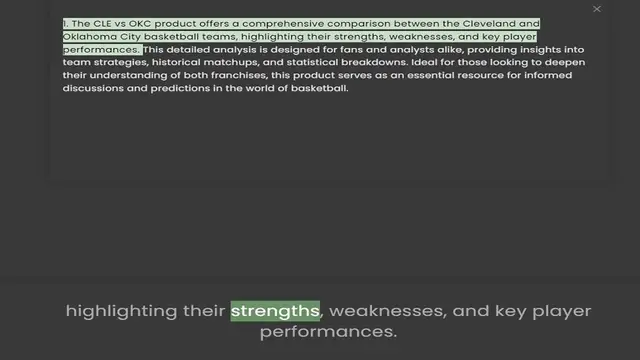 Video thumbnail for 1. The CLE vs OKC product offers a comprehensive comparison between the Cleveland and Oklahoma City basketball teams, highlighting their strengths, weaknesses, and key player performances. This detailed analysis is designed for fans and a
