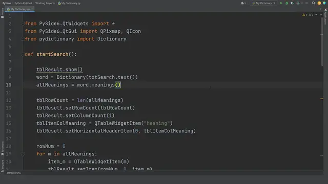 Video thumbnail for I Created My Own Dictionary App in Python 🔥