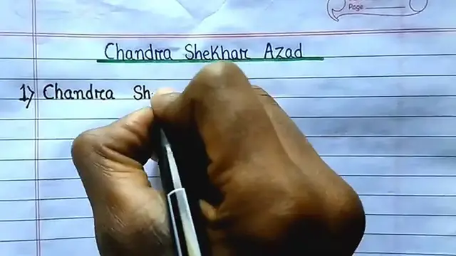 Video thumbnail for 10 Lines on Chandra Shekhar Azad in English ⬆︎