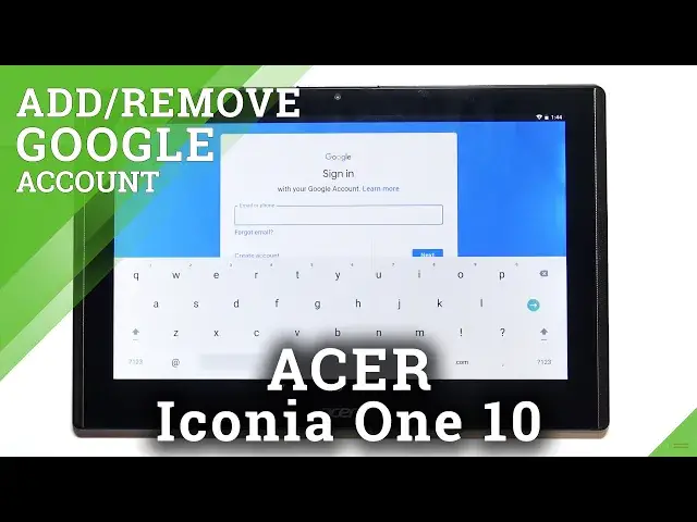 Video thumbnail for How to Add / Remove Google Account in ACER Iconia One 10 – Manage Google Users