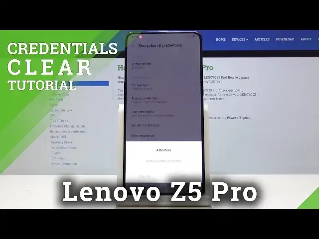 'Video thumbnail for How to Erase Licences from Credentials on Lenovo Z5 Pro - Clear Credentials'