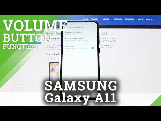 Video thumbnail for Samsung Galaxy A11 - How to Change Volume Button Function in Camera