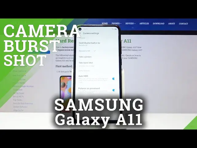 Video thumbnail for Samsung Galaxy A11 - How to Take Burst Shot