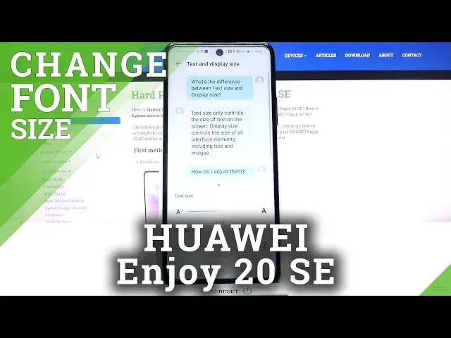 'Video thumbnail for How to Change Font Size in HUAWEI Enjoy 20 SE – Set Up Font Size'