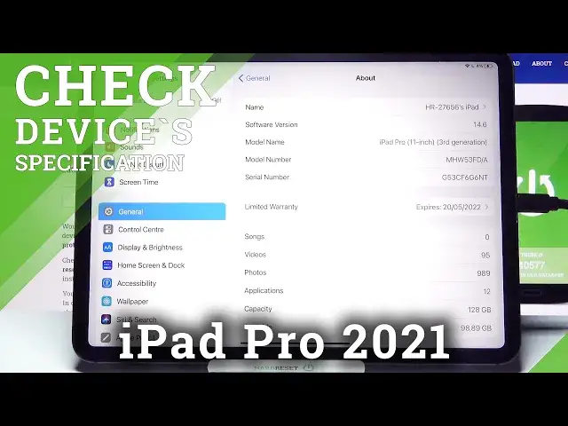Video thumbnail for How to Check Device Specification in iPad Pro 2021 – Find Device Info