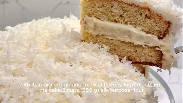 Video thumbnail for Coconut cake recipe