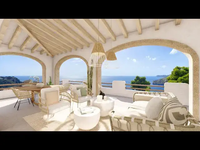 Video thumbnail for New LUXURY IBIZA style Villa with Seaviews in Javea Spain | RENOVATED & SOLD by COSTA HOUSES Luxury