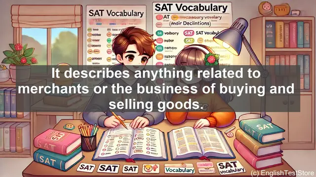 Video thumbnail for 5000 Must Know SAT Vocabulary - Mercantile: The Adjective That Defines Trade and Commerce