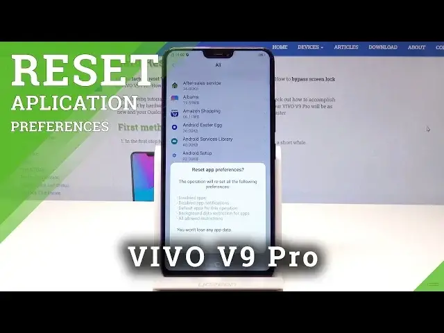 'Video thumbnail for How to Restore App Preferences in VIVO V9 Pro - Default App Settings'