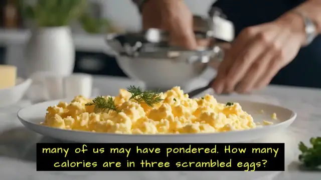 'Video thumbnail for How Many Calories in 3 Scrambled Eggs'