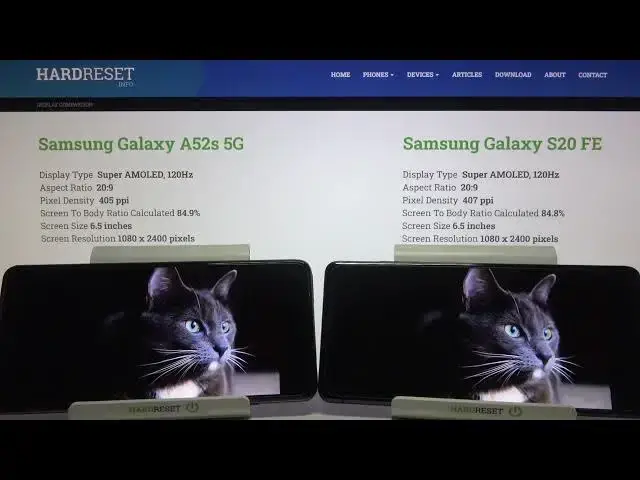Video thumbnail for SAMSUNG Galaxy A52s 5G vs SAMSUNG Galaxy S20 FE - Display Comparison