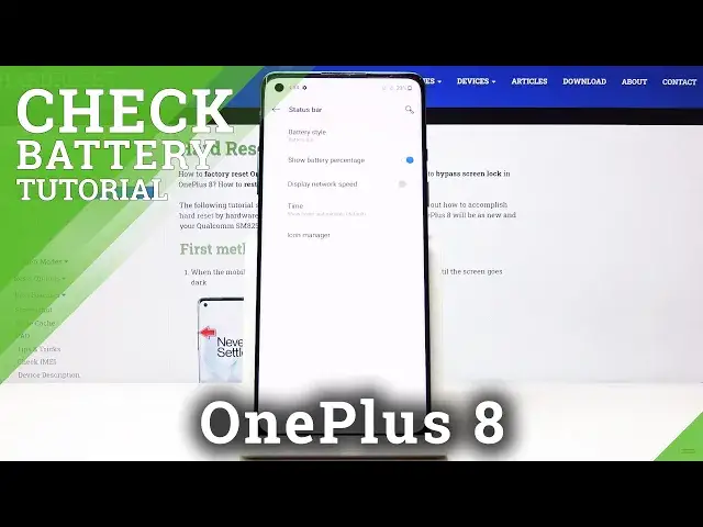 'Video thumbnail for How to Show Current Battery Level in OnePlus 8 – Activate Battery Percentage'