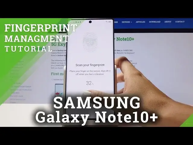 'Video thumbnail for How to Enable Fingerprint Protection in SAMSUNG Galaxy Note 10+ - Add Fingerprint'