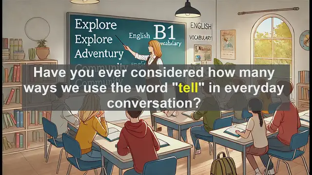 Video thumbnail for 2500 Must Know CEFR B1 Vocabulary - Mastering the Verb 'Tell': Essential Tips for B1 English