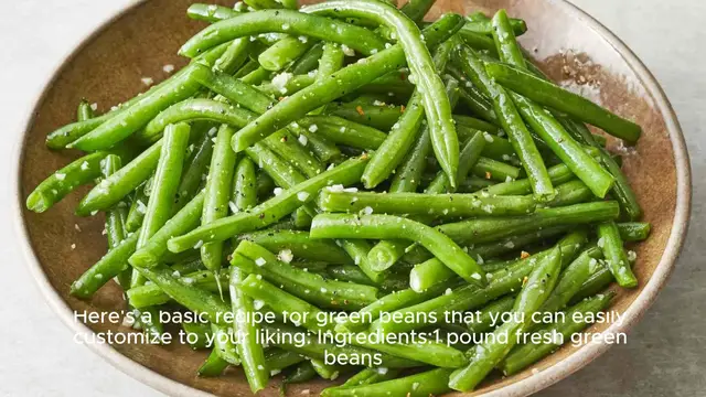 Video thumbnail for Green beans recipe