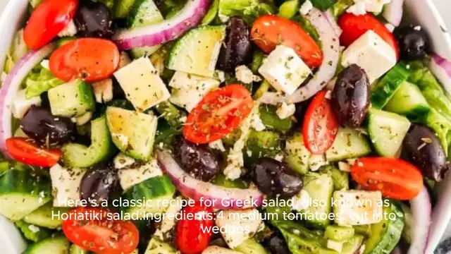 Video thumbnail for Greek salad recipe