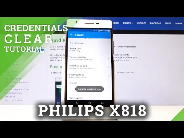 Video thumbnail for How to Clear Credentials in PHILIPS X818 - Erase All Licenses & Certificates
