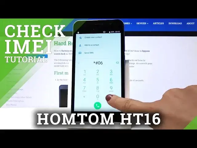 'Video thumbnail for How to Find IMEI Number in HOMTOM HT16 – Check Android Serial Number'