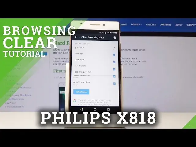 Video thumbnail for How to Clear Browsing Data in PHILIPS X818 - Reset Browser History