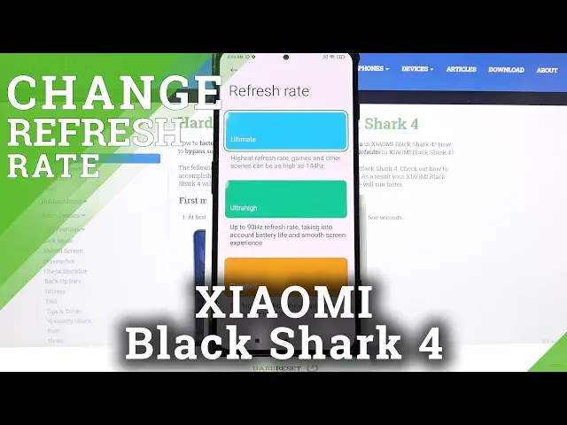 'Video thumbnail for How to Change Display Refresh Rate on XIAOMI Black Shark - Display Settings'