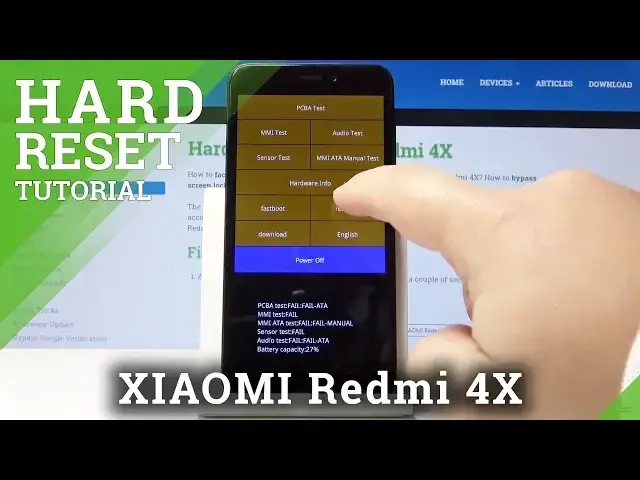 Video thumbnail for Hard Reset XIAOMI Redmi 4X - Bypass Fingerprint / Factory Reset