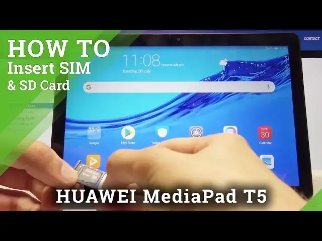 Video thumbnail for How to Insert SIM & SD Card in HUAWEI MediaPad T5 - SIM and SD Installation