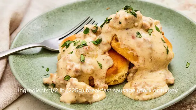Video thumbnail for Sausage Gravy Recipe